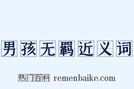 男孩无羁近义词是什么意思的图片